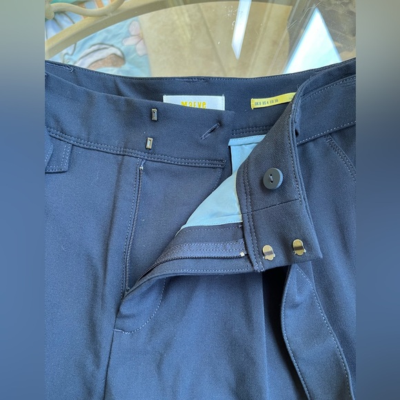 🐚 ANTHROPOLOGIE 🐚- Maeve Relaxed Trouser Bermuda Short Navy Blue Size - 4 NWT - Picture 6 of 11